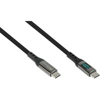 Good Connections USB 2.0 Lade- und Datenkabel (100W) mit Digitalanzeige USB-C 1m