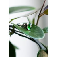 etNox - Celtic Green Silver - Ring -  Grau - 65mm - Zirkoniumdioxid