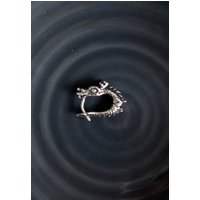 etNox - Silver Dragon Silver - Ohrring -  Grau - Onesize - 925 Sterling Silber