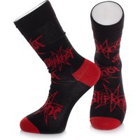 Slipknot - Logo & Nonagram - Socken -  Mehrfarbig - Onesize - 84% Baumwolle