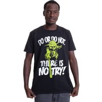 Star Wars - There Is No Try Yoda - T-Shirt -  Schwarz - XX-Large - 100% Baumwolle