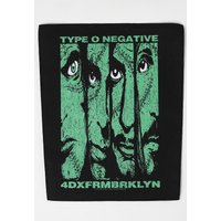 Type O Negative - 4DXFRMBRKLYN - Backpatch -  Grün - Onesize - 100% Baumwolle