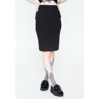 Urban Classics - Ladies Rib Knit Midi Black - Rock -  Schwarz - X-Small - 35% Polyacryl