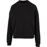 Urban Classics Sweatshirt - Ladies Oversized Light Terry Crewneck - XS bis M - für Damen - Größe M - schwarz