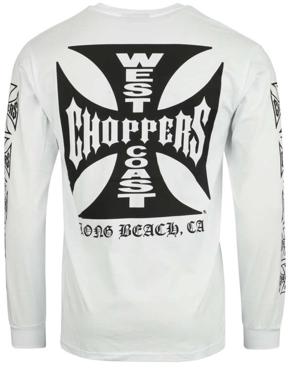 West Coast Choppers Langarmshirt - OG LBC Long Sleeve - S bis L - für Männer - Größe S - weiß – Bild 2