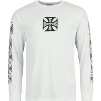 West Coast Choppers Langarmshirt - OG LBC Long Sleeve - S bis L - für Männer - Größe S - weiß