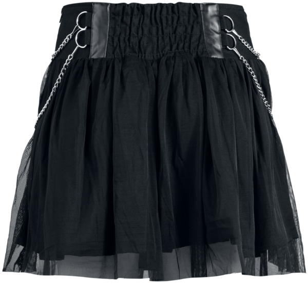 Heartless - Gothic Kurzer Rock - Tania skirt - M bis XL - für Damen - Größe XL - schwarz – Bild 2