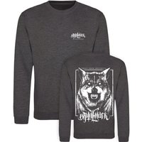 Brutal Knack Sweatshirt - Instincts Crewnec - S bis XXL - für Männer - Größe XXL - anthrazit