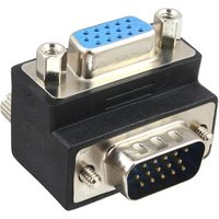 InLine® VGA Adapter 90° Winkel 15pol Stecker/Buchse