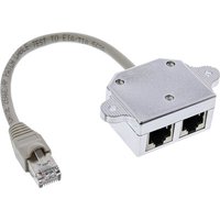 InLine® Cat.5e / ISDN  T-Adapter RJ45 Stecker an 2x RJ45 Buchse