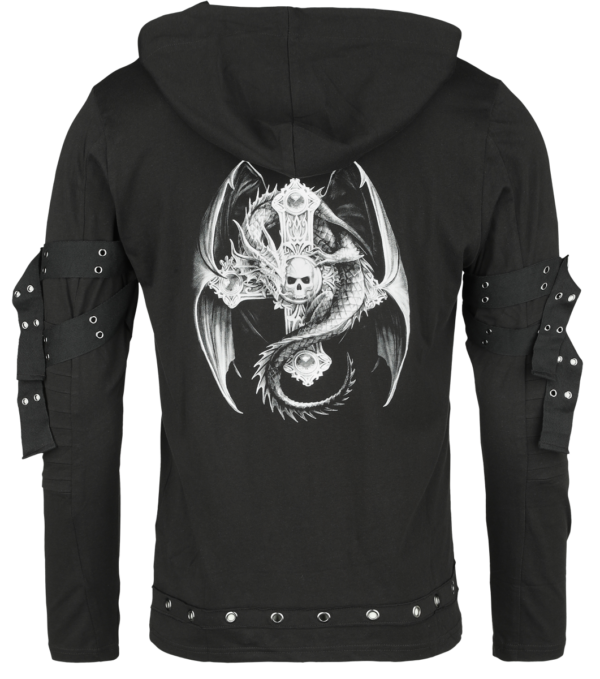 Gothicana by EMP - Gothic Langarmshirt - Gothicana X Anne Stokes Longsleeve - M bis XXL - für Männer - Größe XXL - schwarz – Bild 2