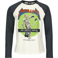 Metallica Langarmshirt - Amplified Collection - And Justice For All - L bis 3XL - für Männer - Größe XXL - multicolor  - Lizenziertes Merchandise!