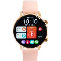 DARZ Ultra HD Pro Smartwatch - Smartwatch Damen - HD Touchscreen - Uhr - Schrittzähler - Blutdruckmesser - Sättigungsmesser - Herzfrequenz - Pink - iOS und Android