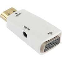 GarpexÂ® HDMI zu VGA Adapter mit Audio - HDMI zu VGA Kabel mit Audio - Full HD 1080p - Weiß