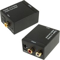 GarpexÂ® Digitaler optischer zu analoger Audio-Wandler - Koaxial - SPDIF - DAC - D2A - Digitaler optischer koaxialer zu analoger RCA Audio-Wandler