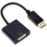 GarpexÂ® Displayport zu DVI-I Adapter - DP zu DVI - DP zu DVI Adapter - Full HD 1080P Konverter