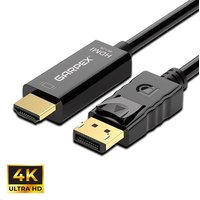 Garpex® DisplayPort zu HDMI Kabel - 4K 60Hz Ultra HD - 3 Meter