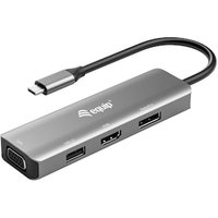 EQUIP 133485 USB-C auf HDMI/DisplayPort/VGA/USB-Adapter