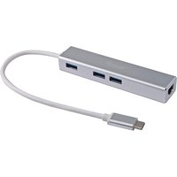 EQUIP 133481 USB-C auf 3-Port-USB-Hub mit Gigabit Adapter