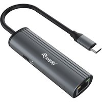 EQUIP 133486 USB-C-auf-RJ45-Gigabit-Netzwerk + 100W USB PD Adapter