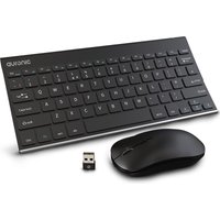 Auronic Wireless Tastatur und Maus - QWERTY - Schwarz