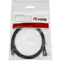 EQUIP 128893 USB 2.0 C auf C 90° abgewinkeltes Kabel 3m Schwarz