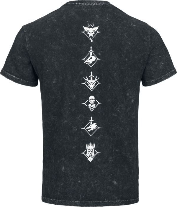 The Witcher - Gaming T-Shirt - Runes Tshirt - S bis XXL - für Männer - Größe XXL - schwarz meliert – Bild 2