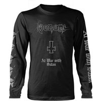 Venom Langarmshirt - At War With Satan - S bis XL - für Männer - Größe S - schwarz  - Lizenziertes Merchandise!