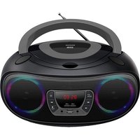 Denver Tragbares Radio CD-Player Kinder - Bluetooth - Lichteffekte - Boombox - AUX - FM - TCL212BT - Grau