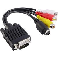 Garpex® VGA zu S-Video AV RCA TV Konverter Kabel Adapter mit Audiokabel