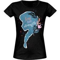 Frozen - Die Eiskönigin Strength Damen T-Shirt schwarz