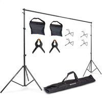 Auronic Backdrop System - Komplettset - ohne Tuch - verstellbar - 300 x 260cm