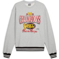 Puma Sweatshirt - Puma Champs Crew - S bis XXL - für Männer - Größe XXL - grau meliert