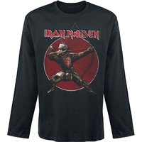 Iron Maiden Langarmshirt - Eddie Archer - S bis XXL - für Männer - Größe XXL - schwarz  - Lizenziertes Merchandise!