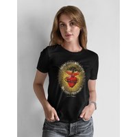 Vive Maria Burning Heart Damen T-Shirt schwarz