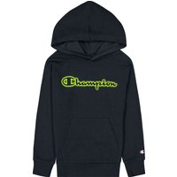 Champion Kapuzenpullover für Kinder - Neon Spray Hooded Sweatshirt - für Mädchen - schwarz