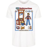 Steven Rhodes T-Shirt - Learn About Subtraction - M bis 3XL - für Männer - Größe XXL - weiß