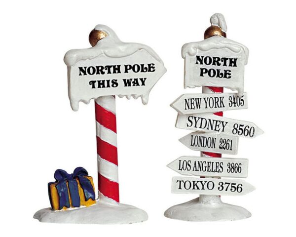 LEMAX - North Pole Signs