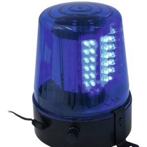 Polizeilicht Feuerwehrlicht LED BLAU - 108 LEDs - Geschwindigkeit regelbar - inkl. Netzteil