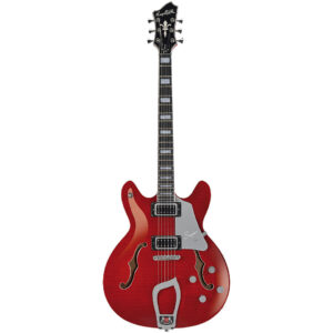 Hagstrom Super Viking Wild Cherry Transparent Flame E-Gitarre