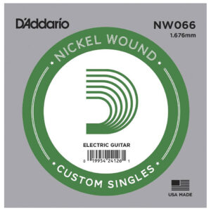 D'Addario NW066 Nickel Wound Einzelsaite E-Gitarre