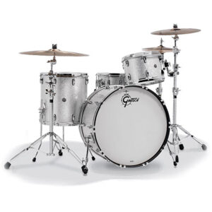 Gretsch Drums USA Brooklyn 22" Silver Sparkle Drumset Schlagzeug