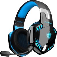 PHOINIKAS G2000 BT Bluetooth Laptop Gaming Headset mit Mikrofon Over-Ear Kopfhörer - Schwarz blau